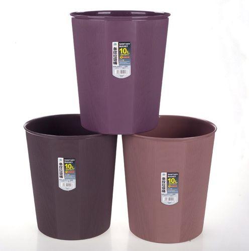 健康环保塑料垃圾桶家用厕所卫生间客厅厨房无压圈纸篓无盖欧式_7折